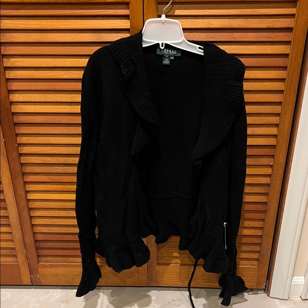 Lauren Ralph Lauren Black Cardigan Sweater
